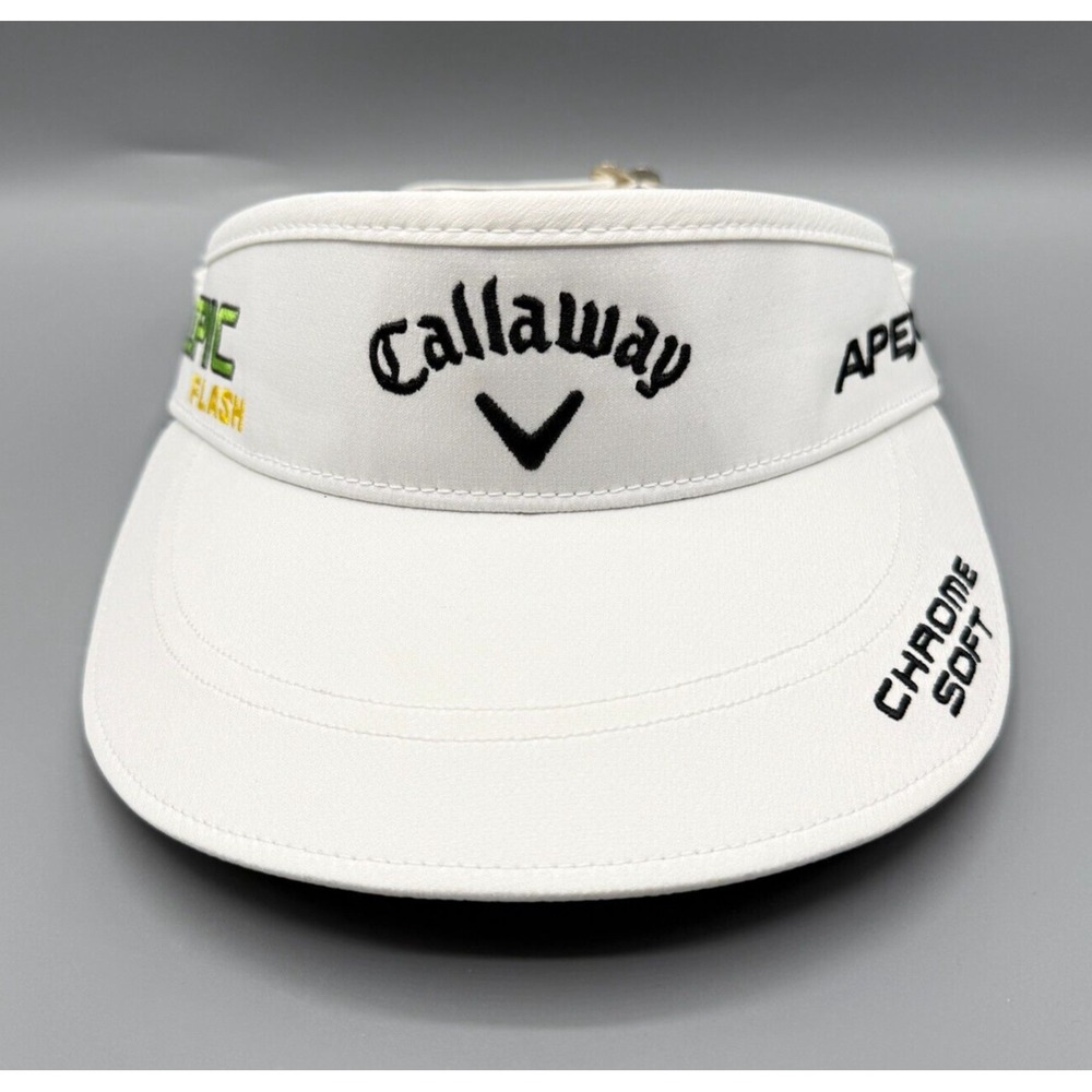 Callaway Visor Hat Odyssey Golf Chrome Soft Apex Epic Flash White Adjustable Cap